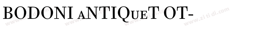 BODONI aNTIQueT OT字体转换